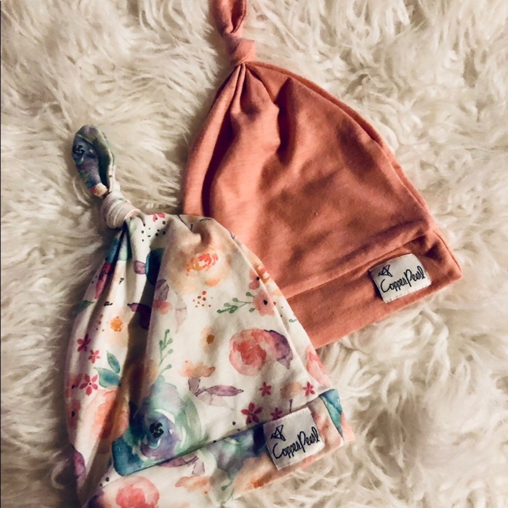 Copper pearl hats newborn